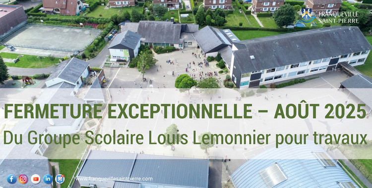Fermeture exceptionnelle Groupe Scolaire Lemonnier