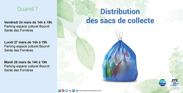 Distribution des sacs de collecte 