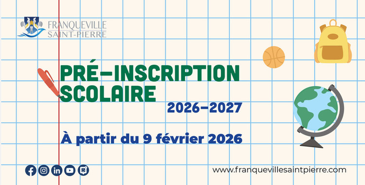 Pré-Inscription scolaire 2026-2027