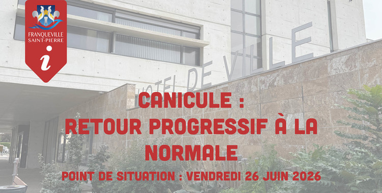 Alerte Canicule - Point Vendredi 26 juin 2026