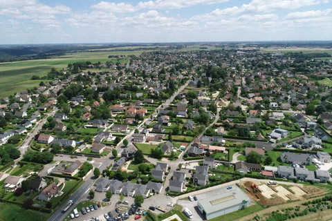 Vue aérienne de Franqueville-Saint-Pierre