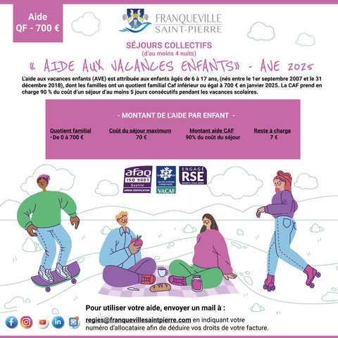 Aide aux vacances enfants