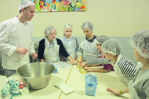 Fil rouge de l'année : visite de la cuisine centrale de l'école élémentaire Louis Lemonnier