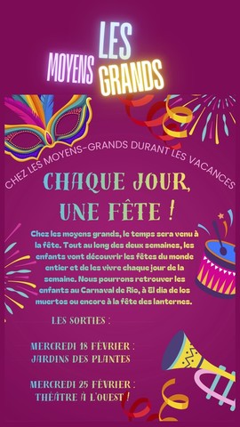 Chaque jour, une fête !