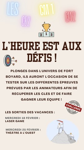 L'heure est aux défis ! 